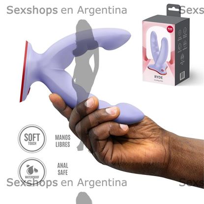 Ryde dildo con sopapa para doble penetracion
